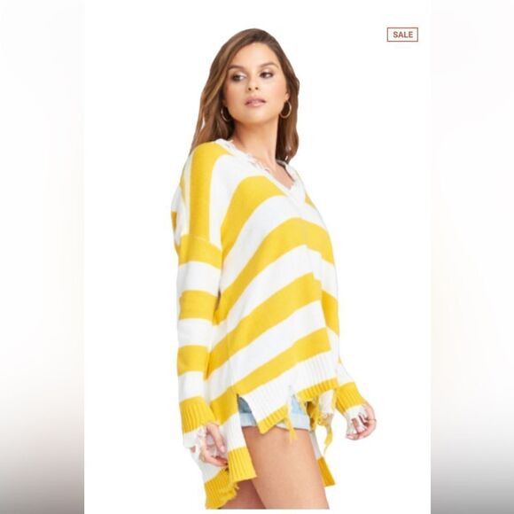 Mumu Delphina Distressed Sweater Destroyed S - Picture 2 of 9